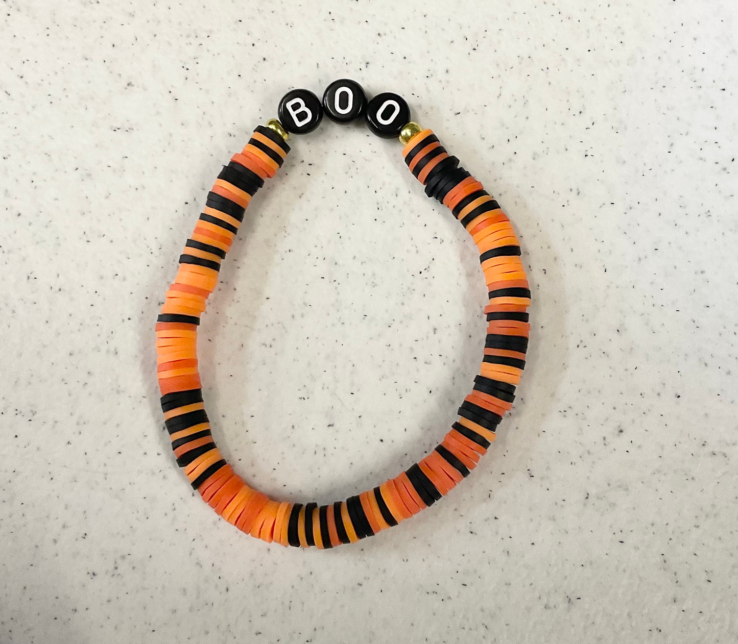 Boo clay beaded bracelet