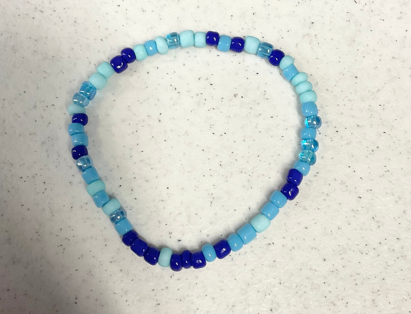 Tidal wave seed bead bracelet