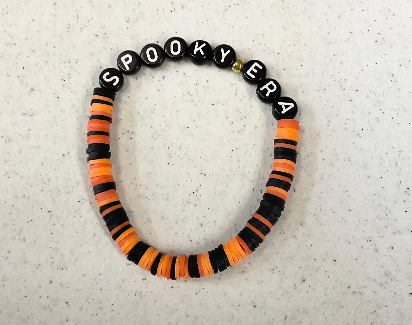 Spooky era clay beaded bracelet