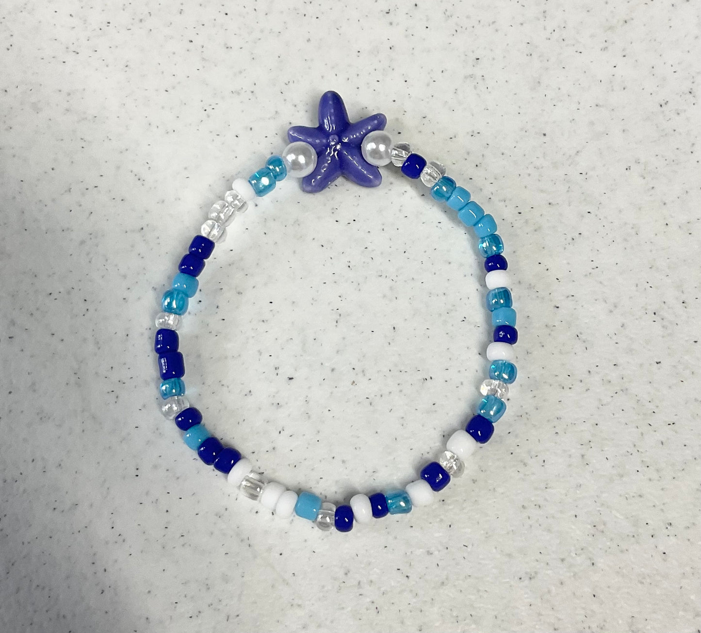 Ocean vibes seed bead bracelet set