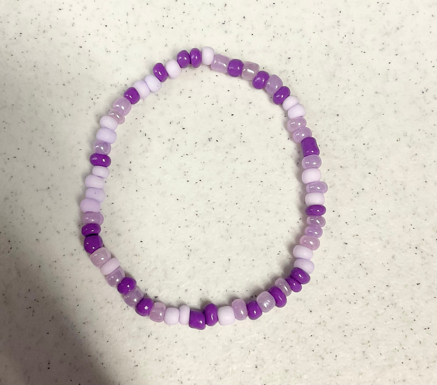 Grape soda seed bead bracelet